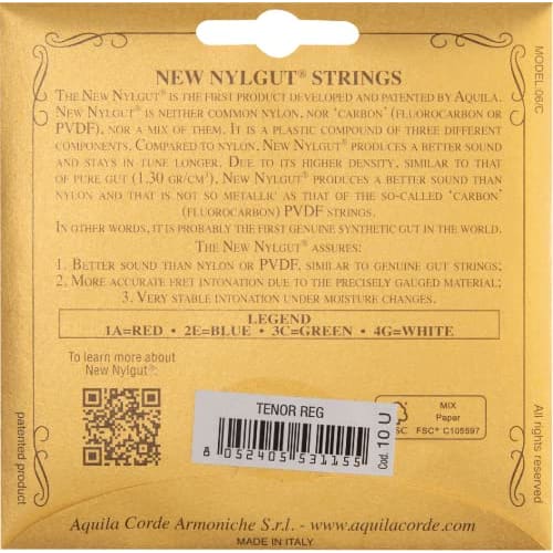 Aquila AQ-TR 10U Tenor Ukulele Strings, 76cm