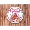 Candyland Wreath Metal Sign for Halloween Home & Wall Decor