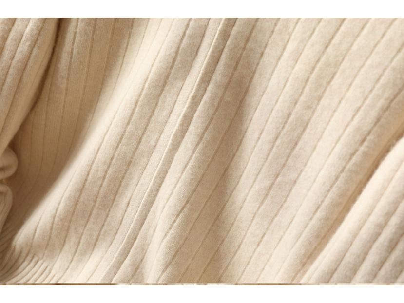 Herren Cardigan 100% Reine Wolle mit Reißverschluss: Herbst/Winter Schlank geschnittener Pullover mit vertikalem Rippstrick und Reverskragen.