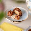 NARUMI Compote Ramage 18cm Blue Bird Pattern Cute Stylish Cake Stand Plate with Legs Present Gift Boxed 52468-6022