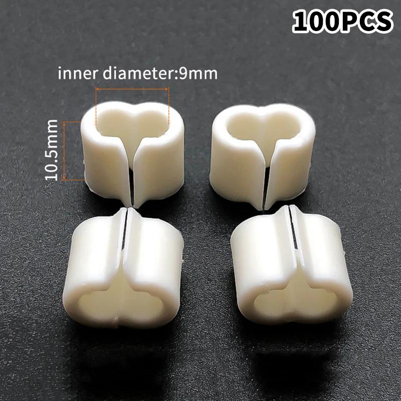 100pcs Y-Shaped Plastic Connectors - DIY Wire Mesh Fastening Clips For Pet Cage Linking - Shelf Clips