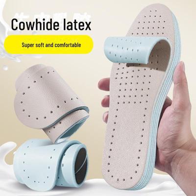 Soletta in Vera Pelle di Vacchetta e Lattice per Assorbimento degli Urti e del Sudore, Traspirante e Ultra Morbida per Stare in Piedi a Lungo Senza Affaticarsi.