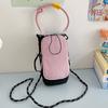 Spring New Orange Fashion Versatile Portable Mobile Phone Bag Small Bag Outdoor Riding Shoulder Messenger Bag Street