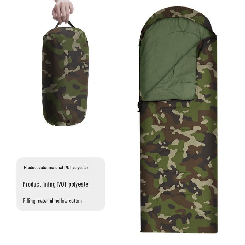 OEING Camouflage Envelope Camping Sleeping Bag