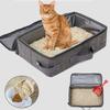 Waterproof Portable Pet Toilet Oxford Cloth Mobile Cat Toilet Foldable Cat Litter Box  Going Out