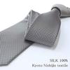 [D+Arts] Necktie, Houndstooth Check, Silk, Kyoto Nishijin Weave, Made In Japan (Red X Black, Standard)