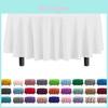 Classic Disposable Round Plastic Disposable Tablecloth With Waterproof Finish For Party Events And Hotel Use