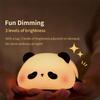 Kreatives Mini Panda Kleines Nachtlicht Wohnzimmer Niedliche Panda Silikonlampe Nachttischdeko Kinder Nachtlicht Geburtstagsgeschenk