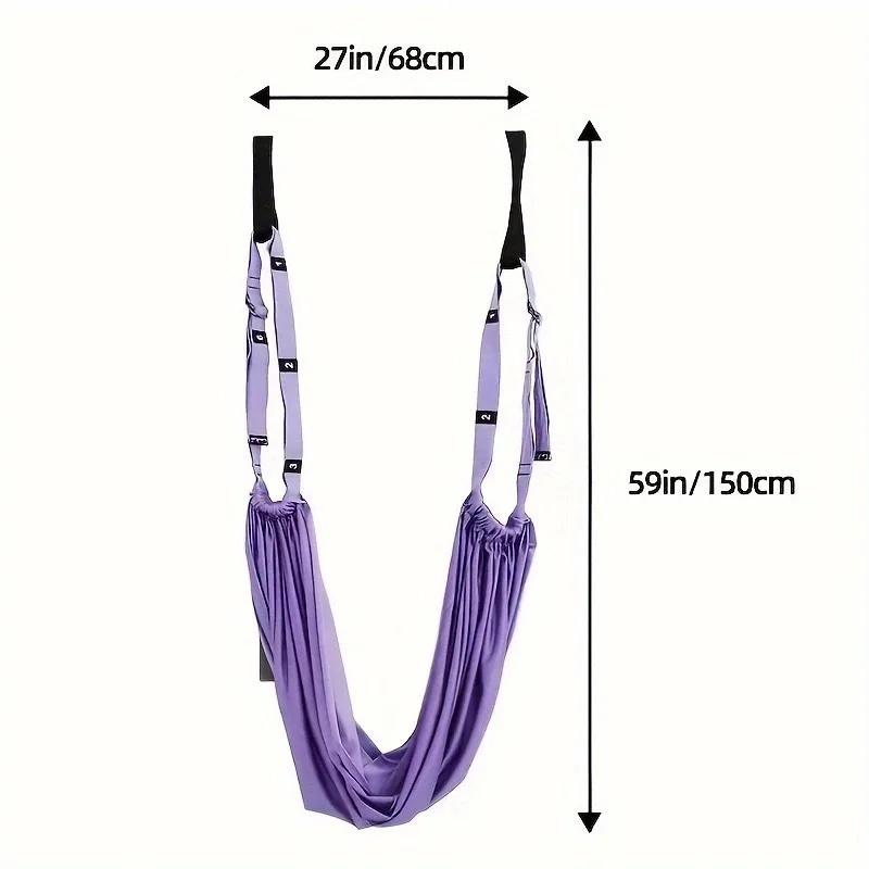 Yoga Strap Stretch Band Adjustable Aerial Anti-gravity Fitness Elastic Rope Women Pilates Hammock Stretch Home Inversion Train