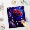 Frame Painting By Numbers Kits Rose Picture Wall Art Acrylic Paint On Canvas Flowers Coloring By Numbers For Home Artwork 40x50