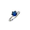 Jewelry Simulation One Carat Ruby Emerald Ring Light Luxury Classic Six-Claw Red Corundum Ring