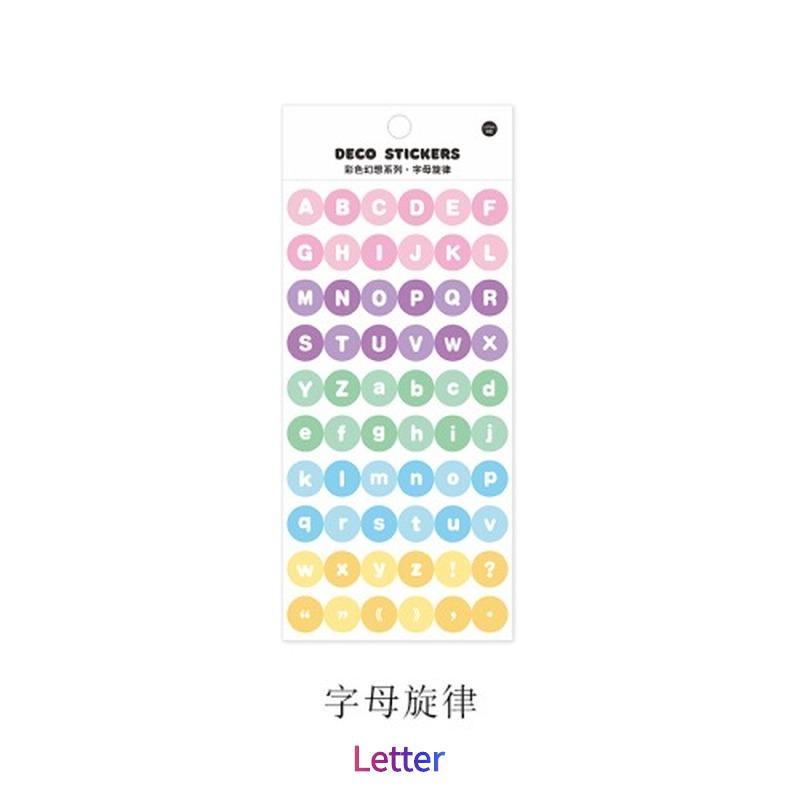 2 Pcs Color Fantasy Series Decorative PVC Laser Stickers Scrapbooking Stick Label Diary Stationery Album Rainbow Ribbon Sticker