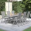 Vidaxl 7-Cz. Garden Furniture Set, Solid Acacia Wood