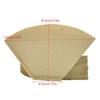 101 Coffee Machine Coffee Maker Accessories Eco-friendly Strainer Sheet Hand Drip Paper Filter Paper Coffee Filter Filter Bag