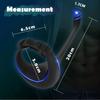 3 In 1 Anal Vibrator Prostate Massager Adjustable Cock Penis Ring Butt Plug Taint Teaser Remote Cocking Sex Toys for Men Adults