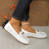Fashion Plus Size 2025 New Hot Sale Women's Flats Shoes Outdoor Metal Decor Slip on Soft Sole Flats Comfortable Casual Walking Shoes