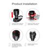 Large car cup holder multi  functional car cup holder car beverage rack  black