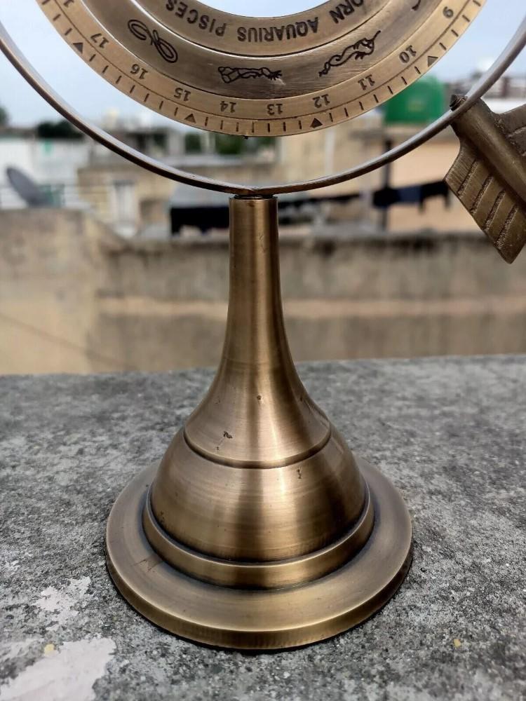 Antiques Era Brass Celestial Armillary Globe Sphere Astrological Globe