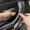 SET ABS Carbon Color Inner Door Handle Pull Cover Trim For BMW 3 Series E90 E91