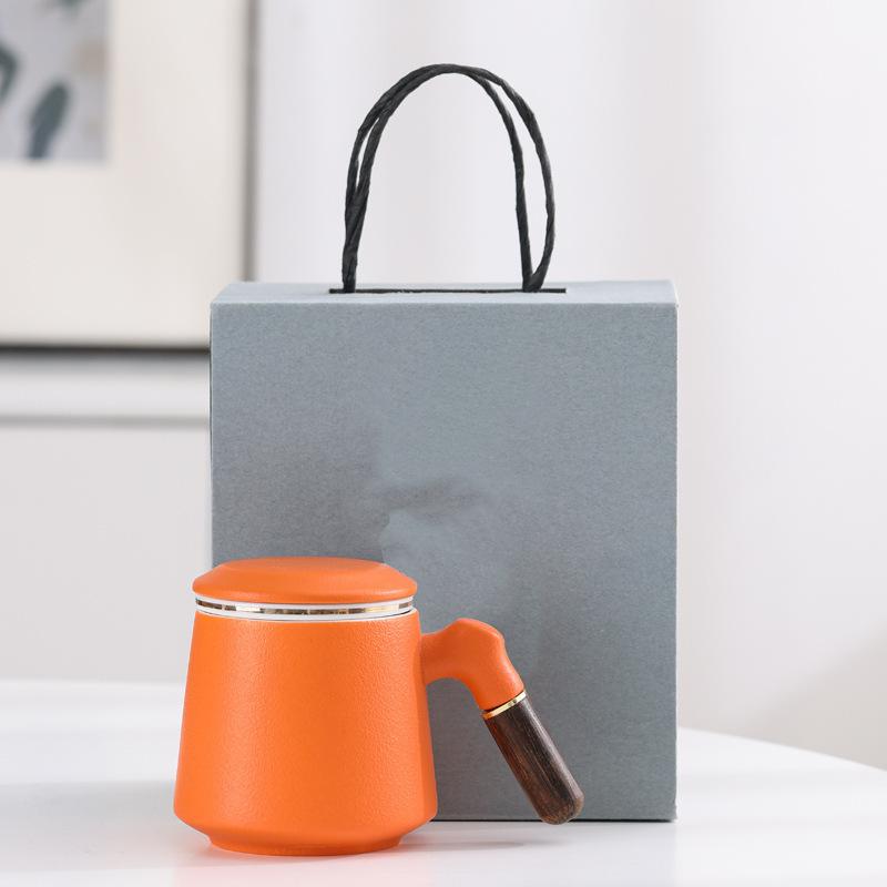Office Tea Cup Tea Cup Ceramic Cup With Lid Filter Personal Cup Office Cup Engraving