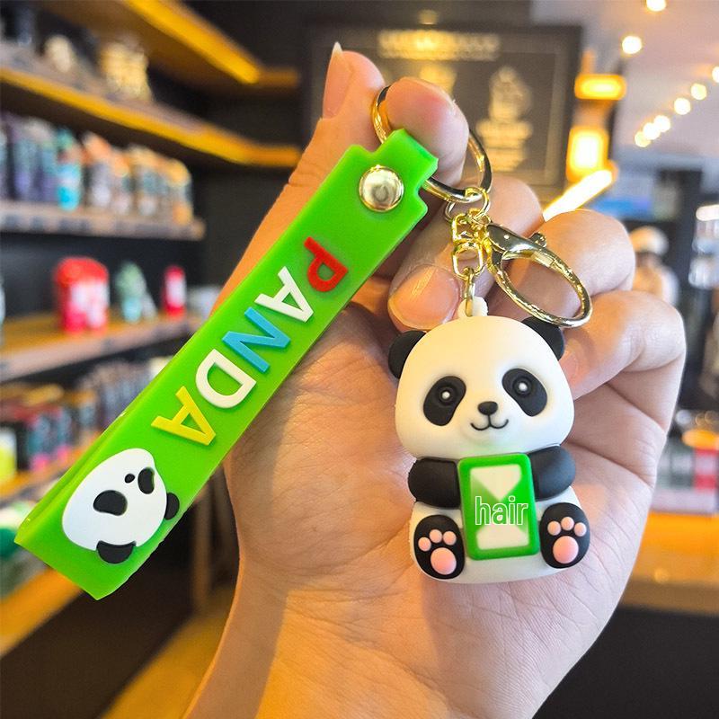 Panda Keychain Pendant - Creative Cultural Souvenir Gift from Chengdu with Bag