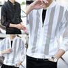 Long Sleeve Sunscreen Jacket Stand Collar Breathable Super Thin Hollow Men Sunscreen Coat Streetwear