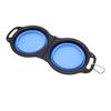 Collapsible Dog Bowls 2 In 1 Thickened Odorless Portable Foldable Pet Cat Food Water Bowls with