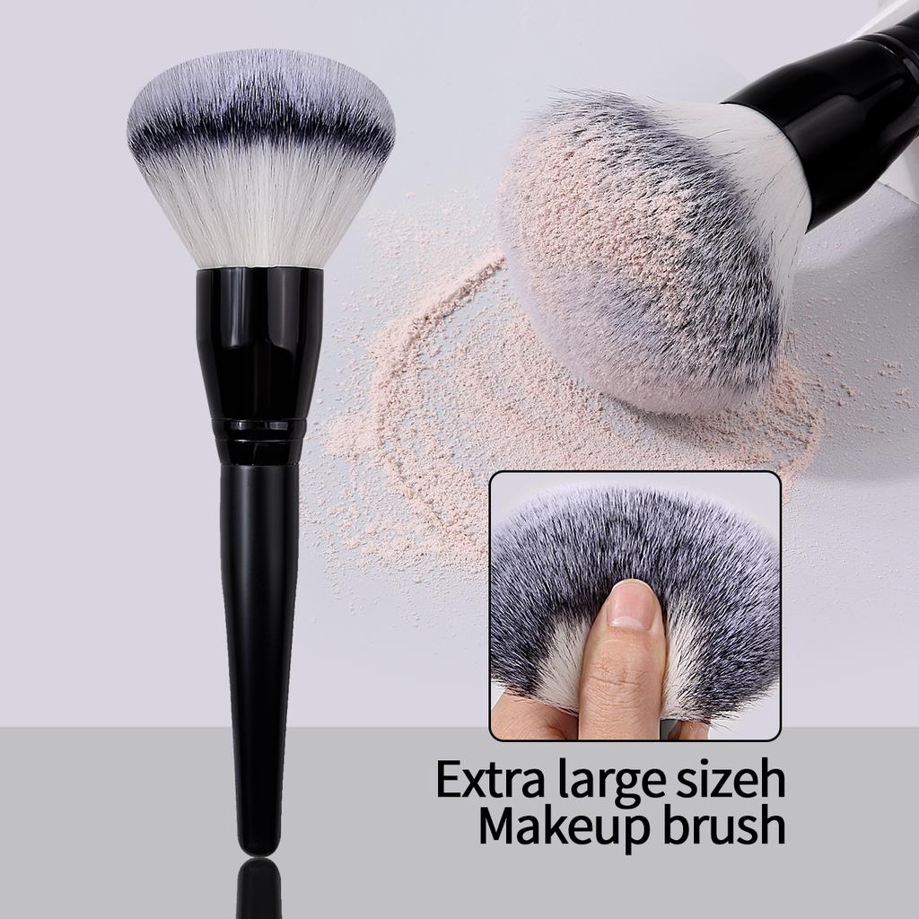 1 pennello per cipria libera ultra grande, pennello multifunzione di alta gamma per fissare il trucco del viso, morbido strumento pennello per trucco