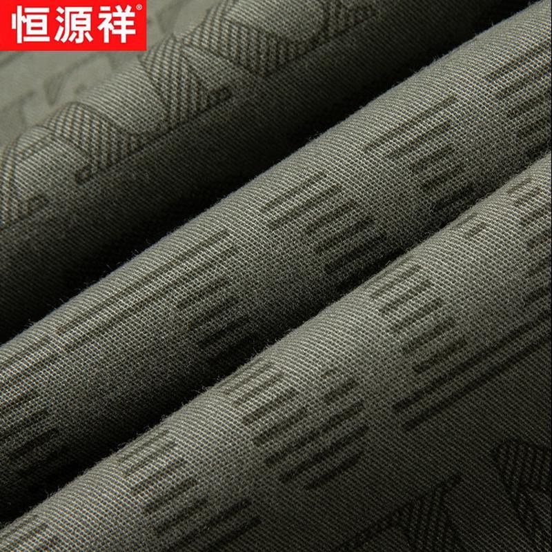 Hengyuanxiang Men's Summer Cotton Cargo Capris