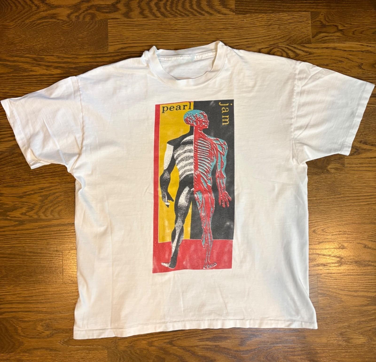 Vintage 1995 Pearl Jam Soldier Field Chicago Shirt Rare 90s Grunge Band Tee XL Unisex T-Shirt XXXXL