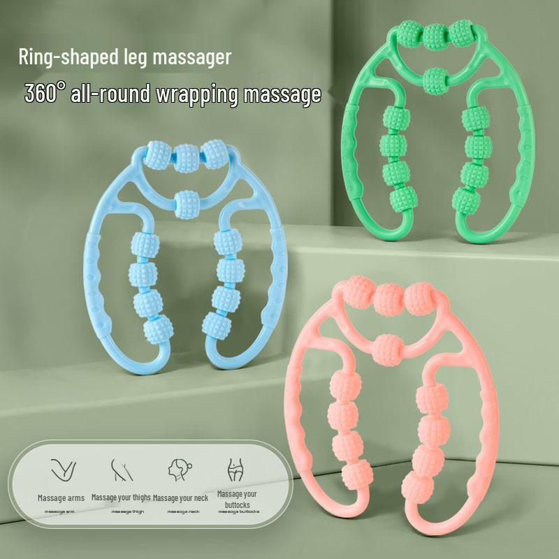 Twelve-Wheel Circular Massager: Clears Meridians, Relaxes Leg Muscles, Enhances Leg Beauty with Roller Massage