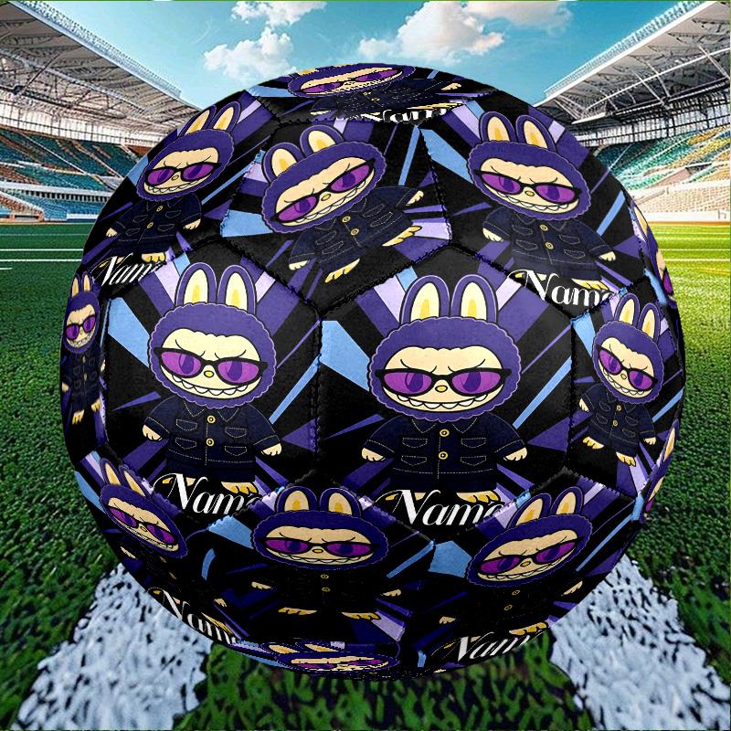 Custom Name Personalized Labubu Print Size 5 Soccer Ball Training & Match Football, for Team, Kicking, Gift for Football
