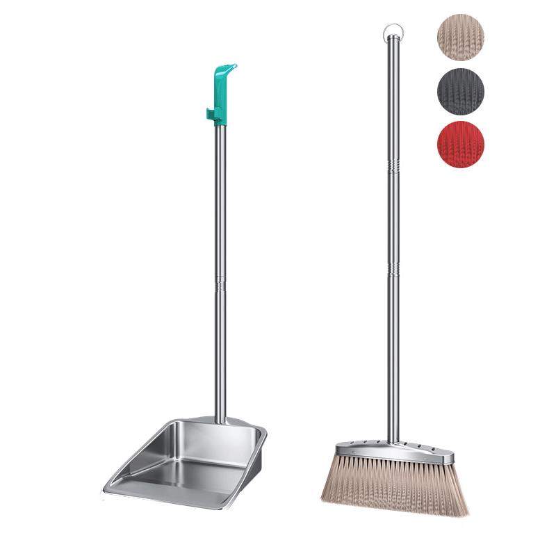 Chuxiao Stainless Steel Dustpan and Broom Set