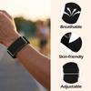 2 Stück Sport-Nylon-Armband für Google Fitbit Air Integriertes Metallrahmen-Armband Verstellbare Schiebeschnalle Weiches atmungsaktives Armband