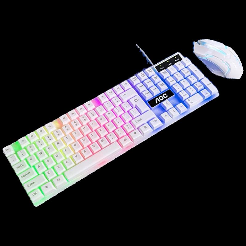 AOC KM100 Wired RGB Gaming Keyboard and Mouse Set