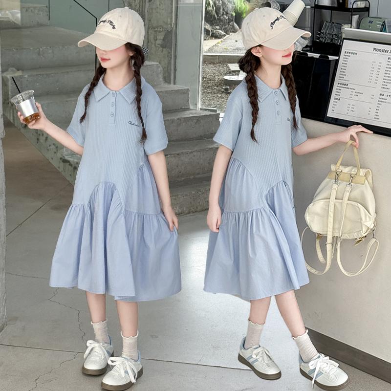 Girls' Dress, Summer New Style, Children's Fashion, Super Beautiful Polo Skirt, Girls' Dress, Summer Thin Version
