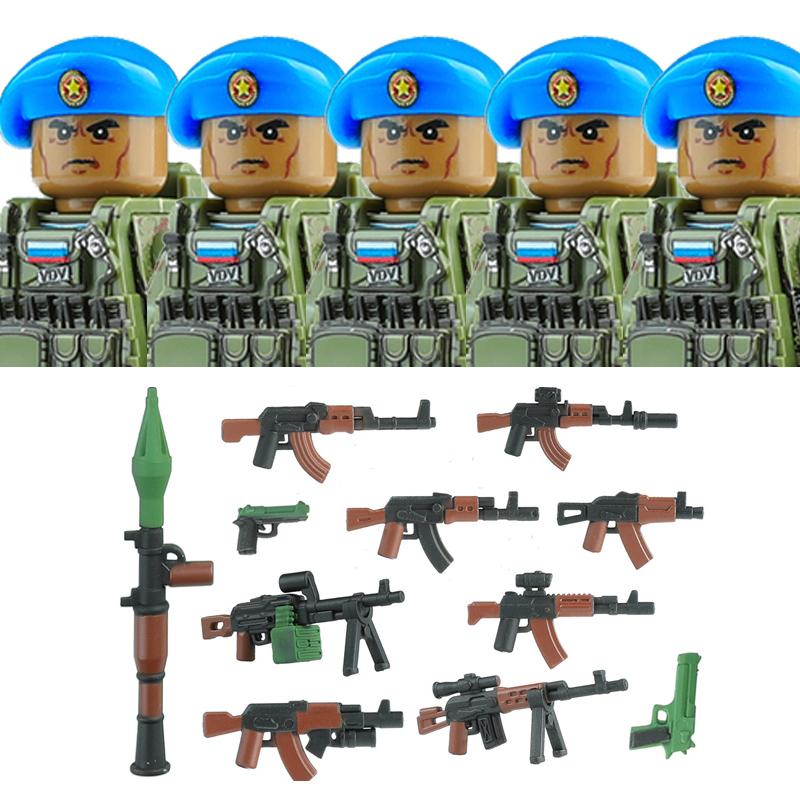 Commando Urbano Forze Speciali Figure Militari Blocchi da Costruzione SWAT Esercito USA Ucraina Soldati Assalto Fanteria Scudo Armi Giocattoli