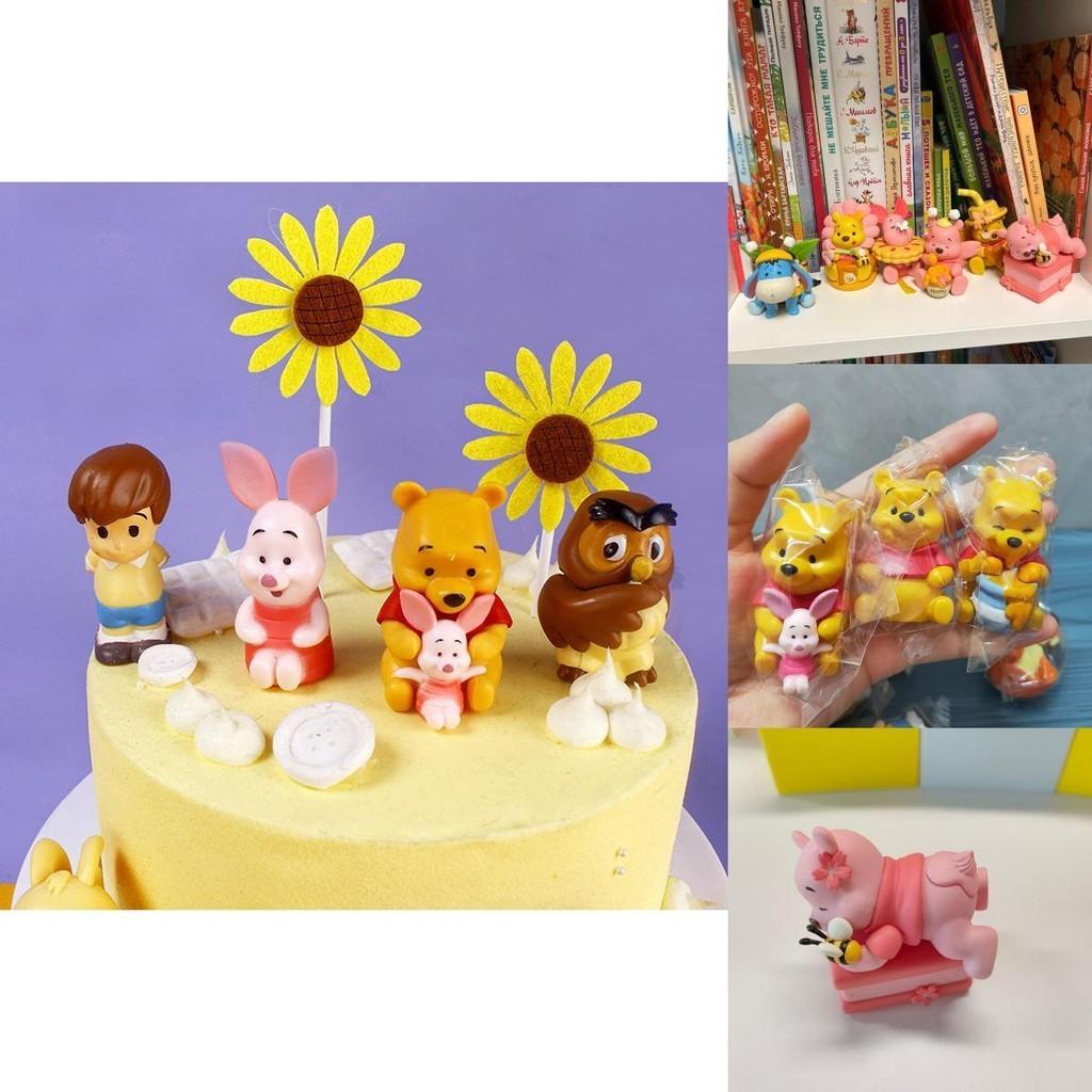 דמויות מיני חמודות מ-PVC של פו הדב וחבריו