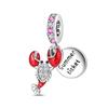S925 Silver [DIY Heart Crown Beaded Bracelet Pendant Jewelry Making Accessories]