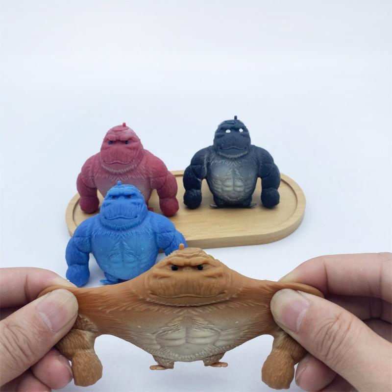 Cartoon Funnytaba Squishy Mini Cute Orangutan Squeeze Fingertip Kawaii Orangutan Kids Fidget Toy Birthday Gift Stress Relief Toy