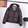 Down cotton-padded clothing women's short winter new cotton-padded clothing hooded cotton-padded jacket warm bread clothing jacket thickened