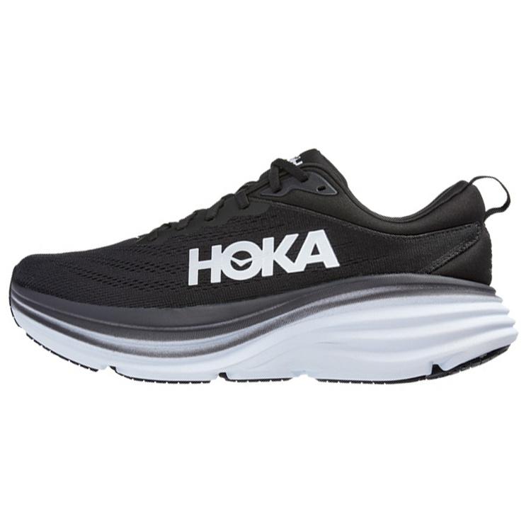 (WMNS) HOKA ONE ONE Bondi 8 Black White Women s 1127952-BWHT EU 36⅔