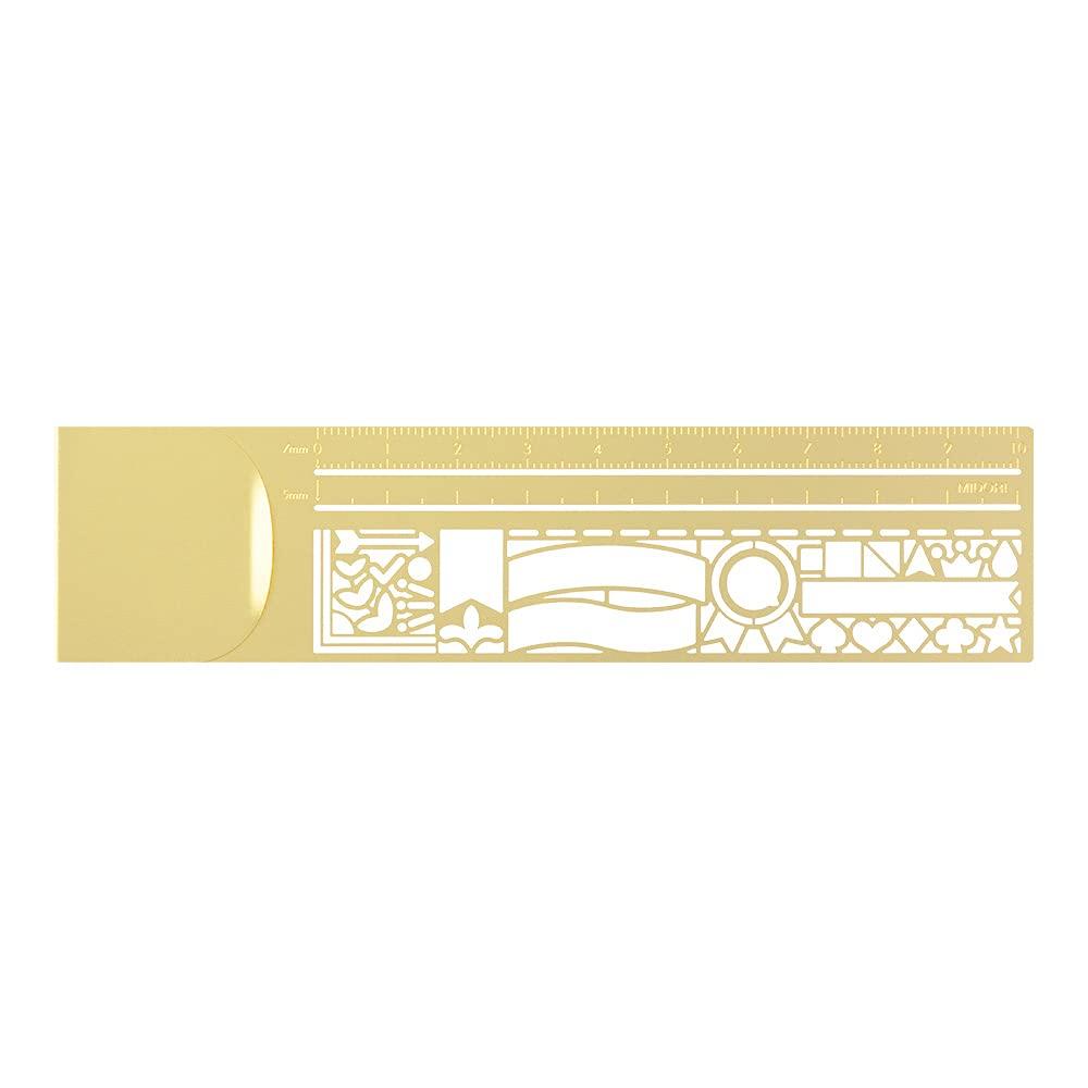 DESIGNPHIL MIDORI Clip Ruler with Decorative Ruled Pattern (42282006)