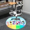 My Little Pony Chair Mat - Round Carpet for Home Decor, Office, Living Room, Bedroom, Gift Idea0233b