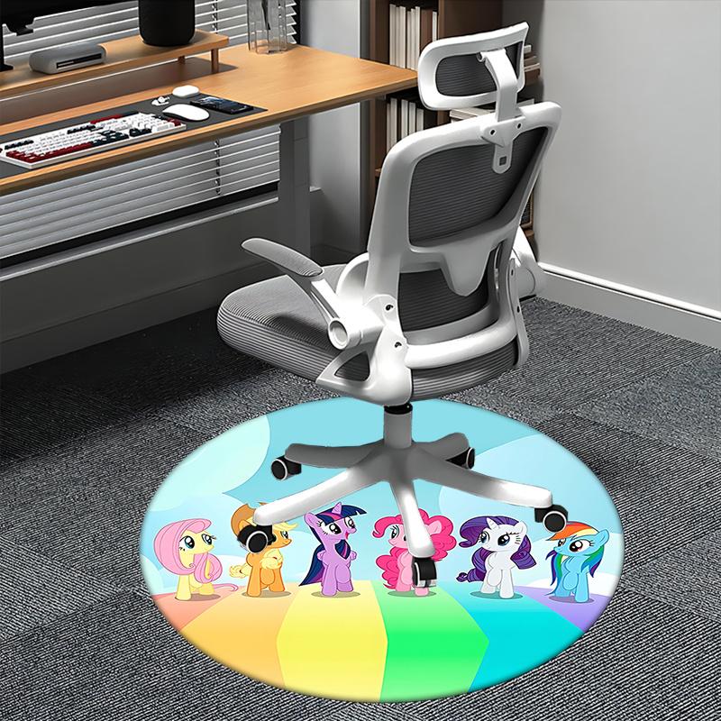 

My Little Pony Chair Mat Round Carpet for Home Decor, Office, Living Room, Bedroom, Gift Idea0233b 80cm by 80cm