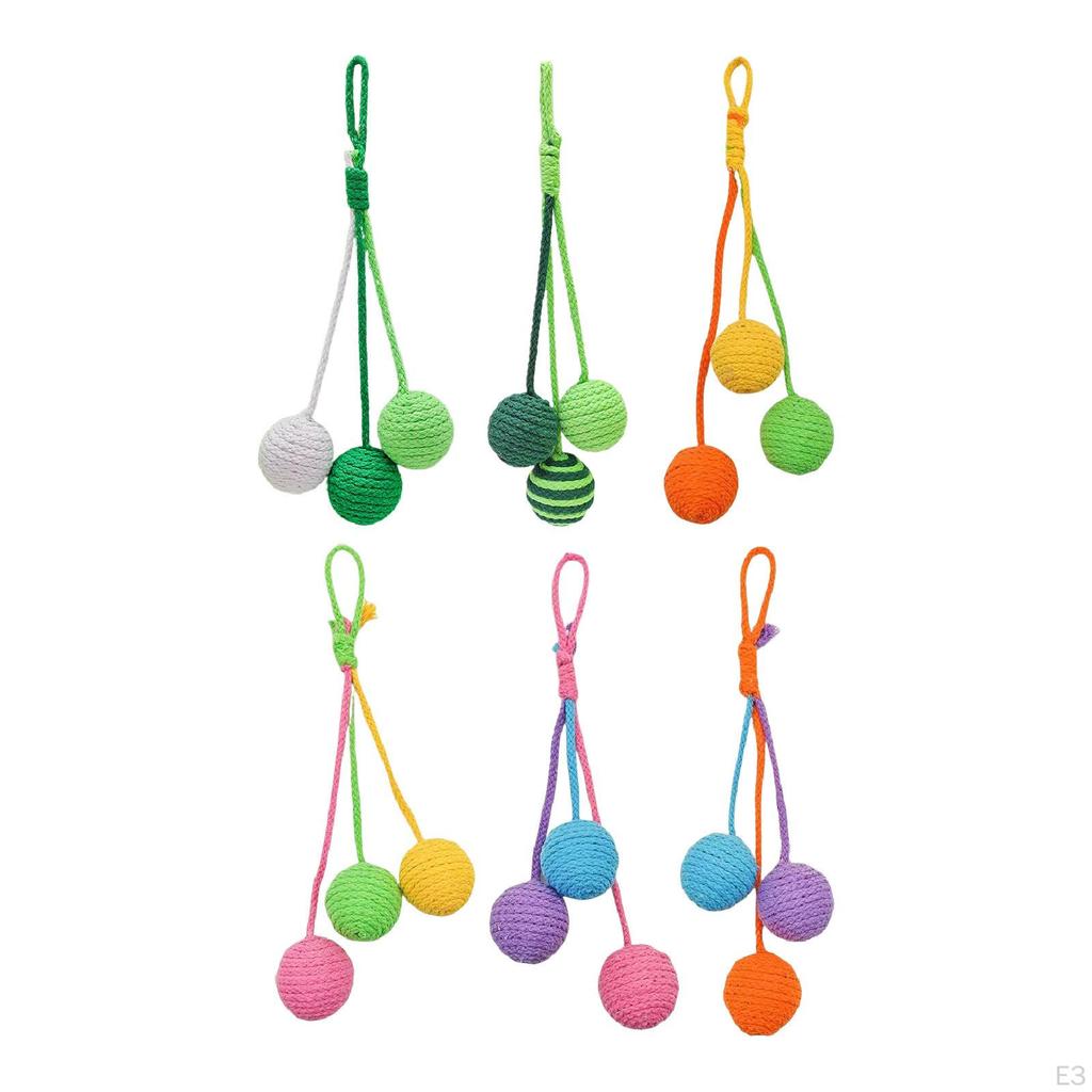 Cat Scratcher with Sisal Ball, Protects Sofa, Scratches Floor, Entertains And Exercises, Hanging