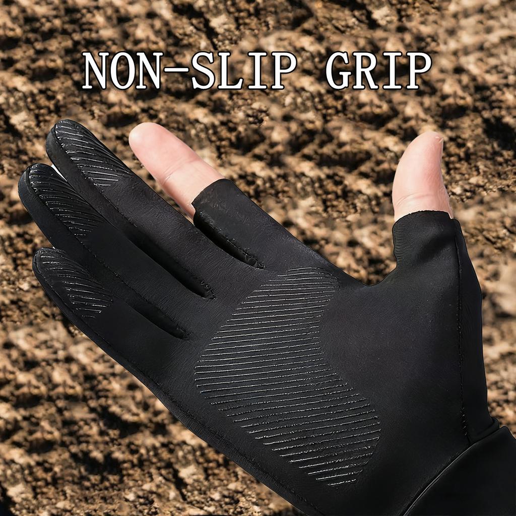 YANBIGUO Breathable Ice Silk Half Finger Sport Gloves Sun Protection Anti-Slip Outdoor Sports Gloves for Riding Fishing