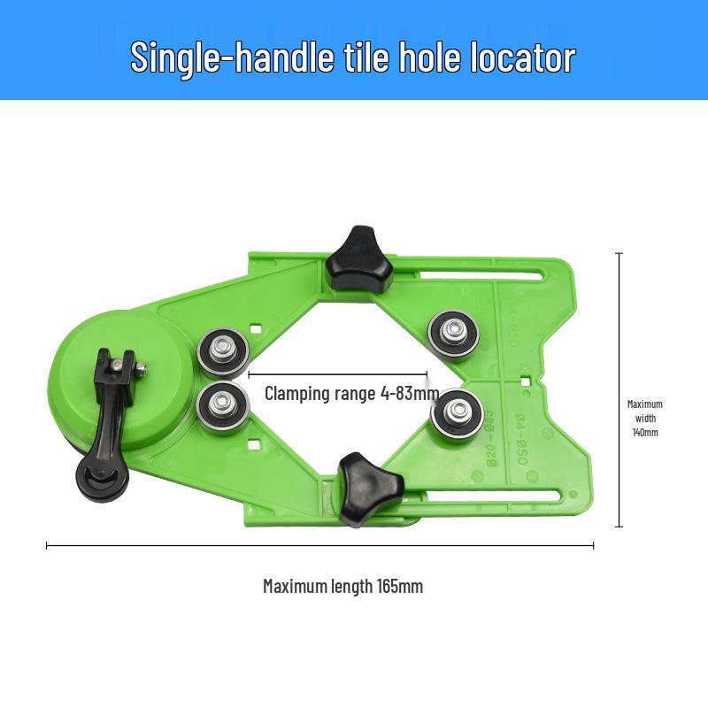 Multi-Function Glass Tile Locator & Drill Guide with Suction Cup