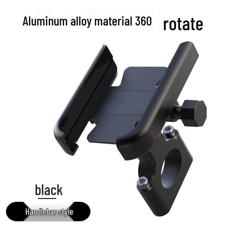 Aluminum Alloy Rearview Mirror Phone Holder for Motorcycles, E-Vehicles, & Bicycles