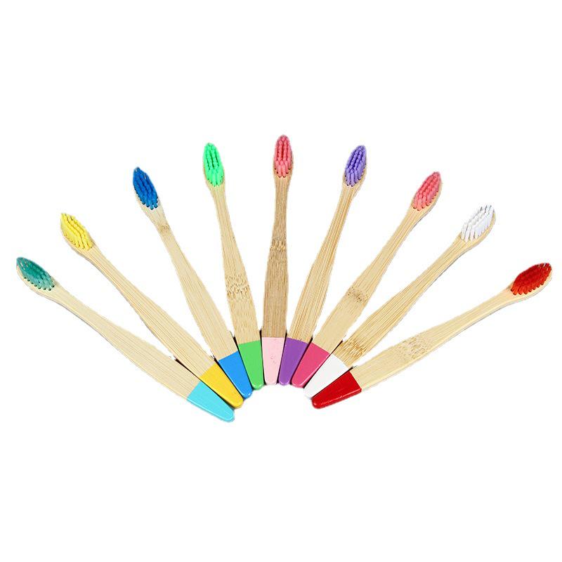 Brosse à Dents pour Enfants en Bambou Écologique avec Poils en Nylon Doux - Biodégradable et Non Toxique